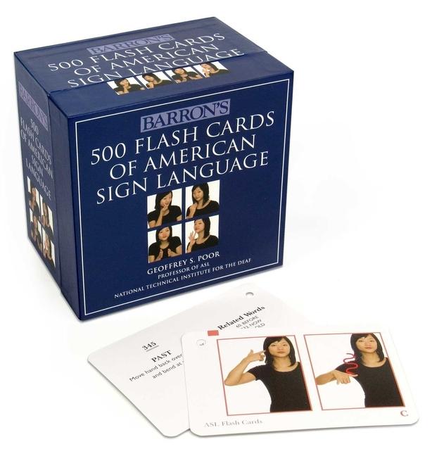 500 Flash Cards Of American Sign Language by Geoffrey S Poor