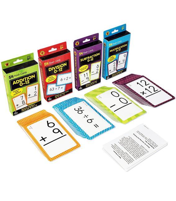 Brighter Child Math Flash Card Set - 4 Sets Of Cards by Unknown author